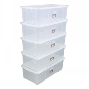 Wham Crystal Plastic Storage Box & Lid Size 17 (62 Litre)